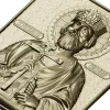 Orthodox bas-relief crowned prince icon STL for CNC