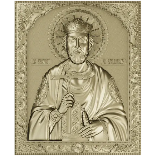 Saint Vladimir Orthodox Icon STL for CNC router