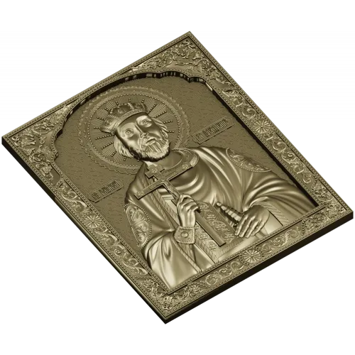 Saint Vladimir Orthodox Icon STL for CNC router