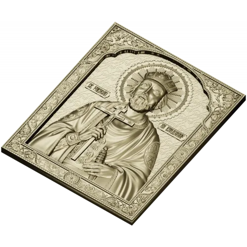 Saint Vladimir Orthodox Icon STL for CNC router