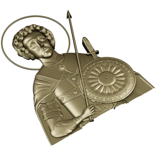 Saint George High-Relief STL for CNC