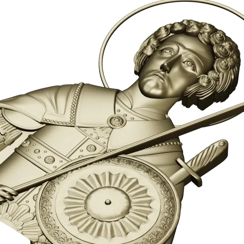 Saint George High-Relief STL for CNC