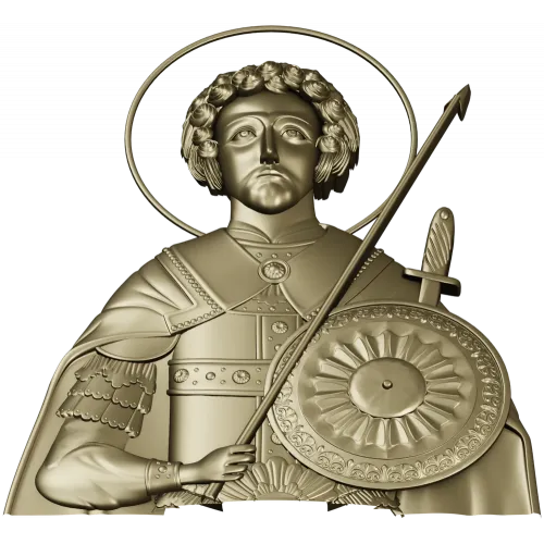 Saint George High-Relief STL for CNC