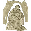 Saint Elijah high-relief STL for CNC