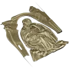Saint Elijah high-relief STL for CNC