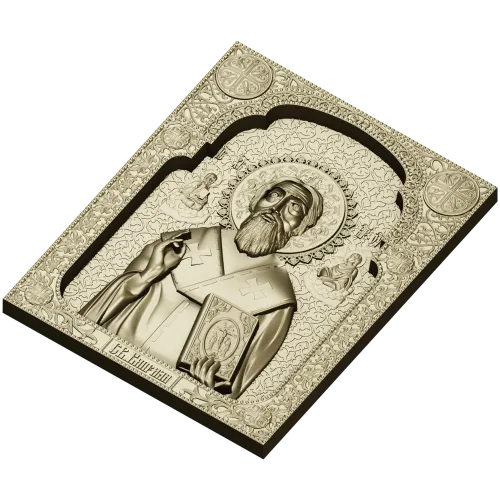 STL модель иконы Святителя Киприана - 3D модель для ЧПУ