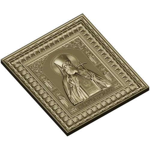 Saint Luke of Simferopol - high-relief icon STL for CNC
