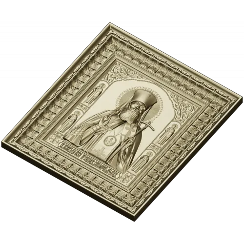Saint Luke of Simferopol - high-relief icon STL for CNC
