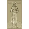 Преподобный Алексий - рельефная икона в формате STL для ЧПУ