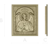 Saint Raphael high-relief icon STL for CNC