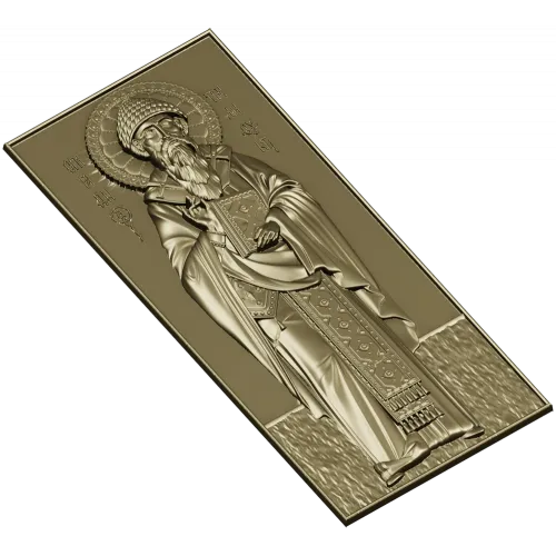 Икона Святого Спиридона Тримифунтского - STL 3D модель для ЧПУ