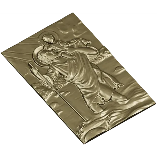 Saint Christopher high-relief STL for CNC milling