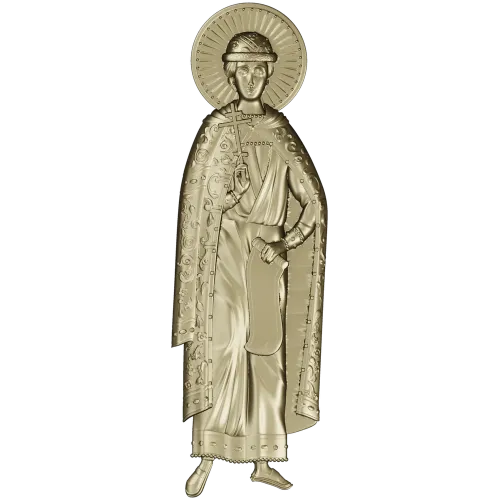 Святой Царевич Дмитрий Угличский - STL барельеф для ЧПУ