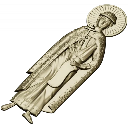 Святой Царевич Дмитрий Угличский - STL барельеф для ЧПУ