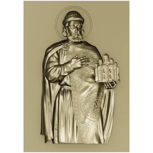 Saint Yaroslav High-Relief STL