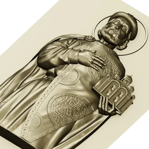 Saint Yaroslav High-Relief STL