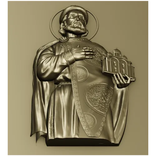 Saint Yaroslav High-Relief STL