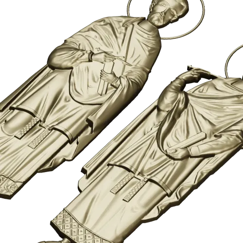 Святые Косма и Дамиан - 3D модель STL для ЧПУ