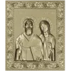 Икона Священномученик Киприан и мученица Иустина - 3D модель STL для ЧПУ