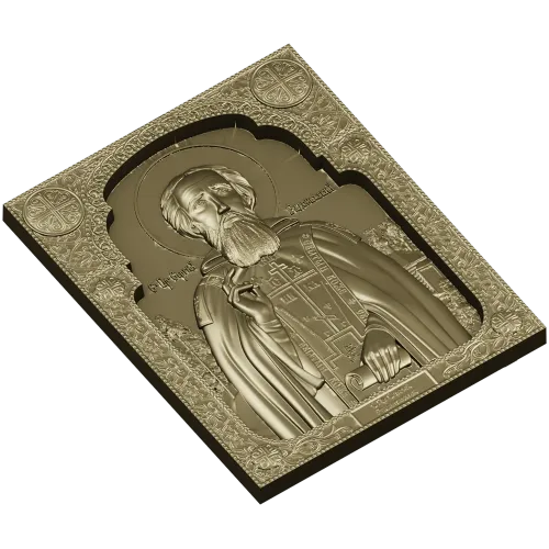 Преподобный Сергий Радонежский - 3D модель STL для ЧПУ