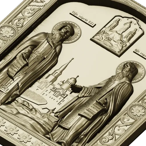 Saints Sergius and Herman - detailed STL 3D model for CNC