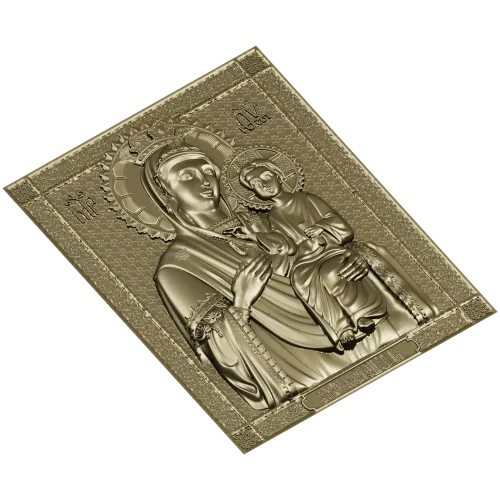 Икона Божией Матери "Скоропослушница" - 3D модель STL для ЧПУ