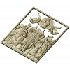 Assembly of New Martyrs - high-relief STL for CNC carving