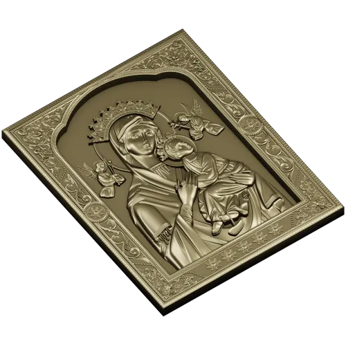 Страстная икона Божией Матери - 3D модель STL для ЧПУ
