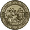Last Supper round relief STL for CNC carving