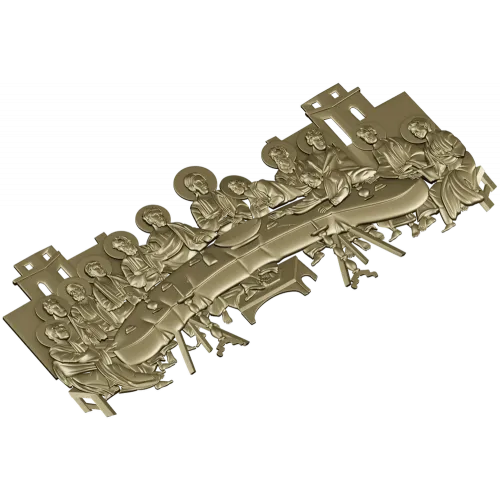 Тайная Вечеря - рельефная 3D модель STL для ЧПУ