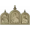Тройник-киот с Христом, Богородицей и святителем - 3D модель STL для ЧПУ