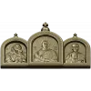 Тройник-киот с Христом, Богородицей и святителем - 3D модель STL для ЧПУ