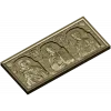 High-relief Icon Triptych STL - Theotokos, Christ Pantokrator, St. Nicholas