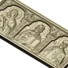 High-relief Icon Triptych STL - Theotokos, Christ Pantokrator, St. Nicholas