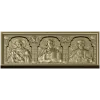 High-relief Icon Triptych STL - Theotokos, Christ Pantokrator, St. Nicholas