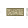 High-relief Icon Triptych STL - Theotokos, Christ Pantokrator, St. Nicholas