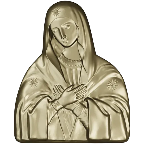 Theotokos "Tenderness" - STL 3D model for CNC bas-relief