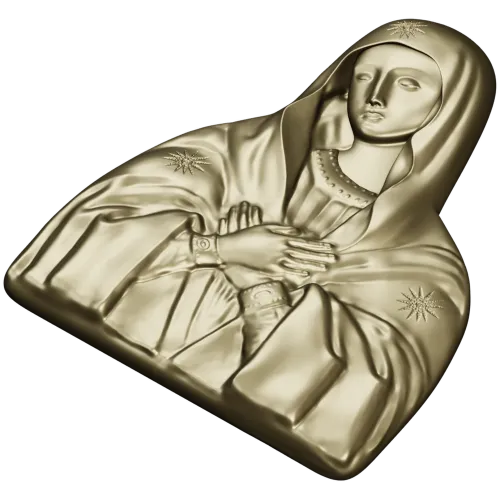 Theotokos "Tenderness" - STL 3D model for CNC bas-relief