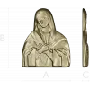Theotokos "Tenderness" - STL 3D model for CNC bas-relief