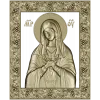 Virgin of Tenderness - high-relief STL 3D model for CNC
