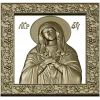 Virgin of Tenderness - high-relief STL 3D model for CNC