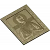 Saint Fyodor Ushakov icon STL for CNC high-relief