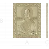 Saint Fyodor Ushakov icon STL for CNC high-relief