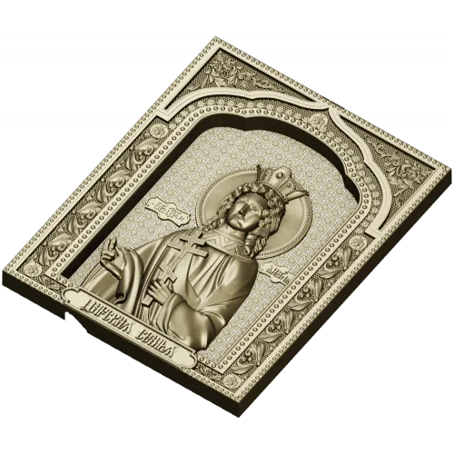 Tsarevna Anastasia - Icon Panel STL