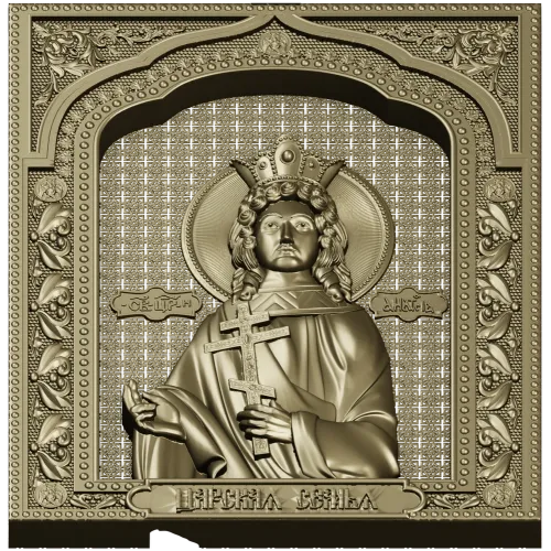 Tsarevna Anastasia - Icon Panel STL
