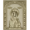 Saint Olga icon relief - STL model for CNC carving