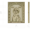 Saint Olga icon relief - STL model for CNC carving