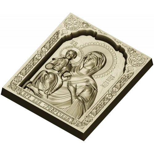Икона Троеручица - 3D модель STL для ЧПУ