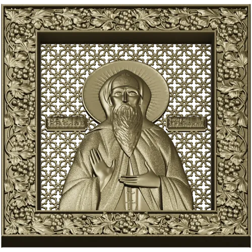 Икона Святого Князя Олега Брянского - STL 3D модель для ЧПУ