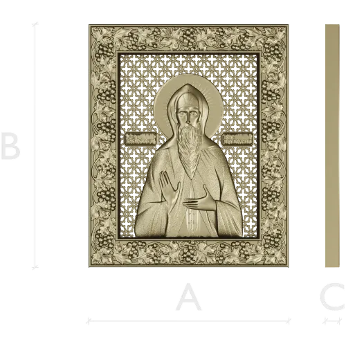 Икона Святого Князя Олега Брянского - STL 3D модель для ЧПУ
